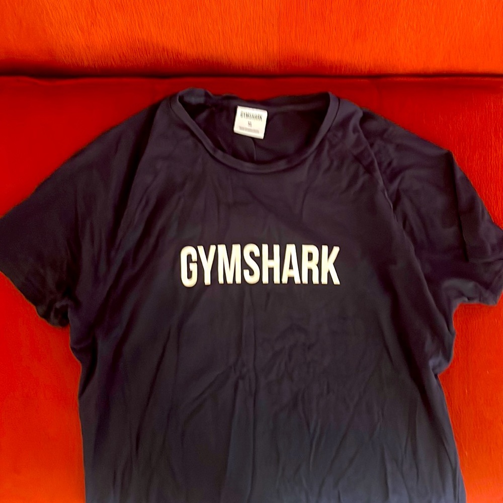 GYMSHARK NAVY COMPRESSION SHIRT XL
